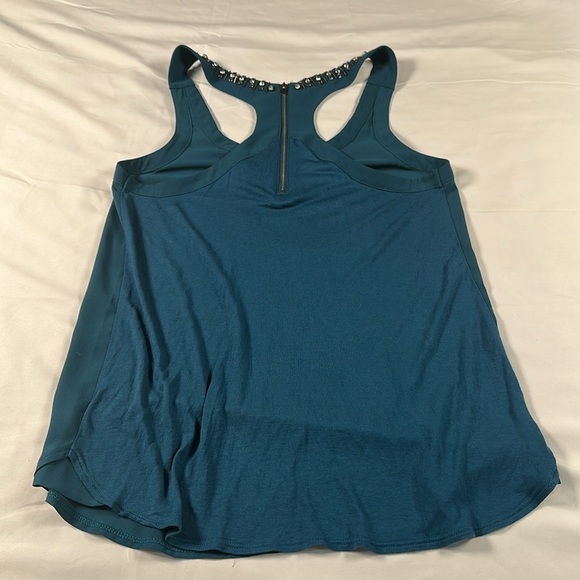 Express Blue Embellished Sleeveless Tank Top - Picture 6 of 6